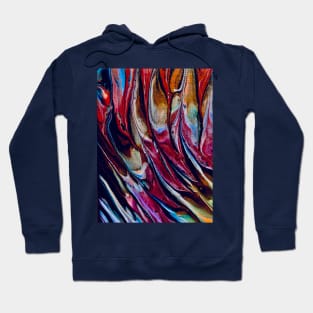 Colorful acrylic abstract pouring art Hoodie